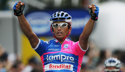 Daniele Bennati (jetzt bei LeopardTrek) siegte im Schlusssprint der 20. Vuelta-Etappe