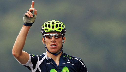Der Portugiese Rui Costa übernahm nach seinem Etappensieg das gelbe Trikot der Tour de Suisse