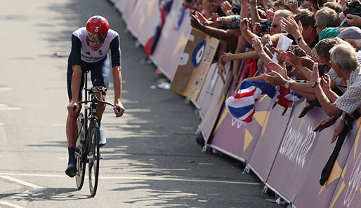 Bradley Wiggins holte bei den Olympischen Spielen in London Gold im Zeitfahren