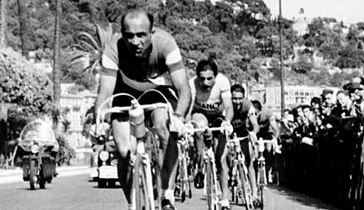 Fiorenzo Magni (l.) gewann in den Jahren 1948, 1951 und 1955 den Giro d'Italia