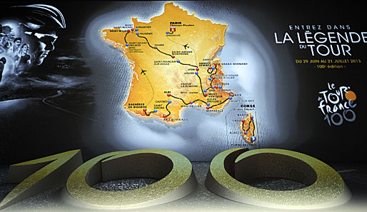 Der Streckenverlauf der Tour de France 2013 steht fest