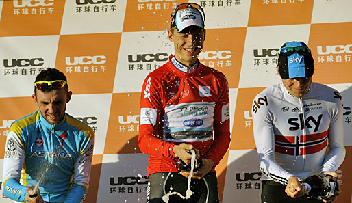 Olympiasieger Fabian Cancellara lag am Ende zwölf Sekunden hinter dem glücklichen Tony Martin