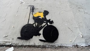 Ein Held im freien Fall. Graffiti in Los Angelos mit Lance Armstrong in der Hauptrolle