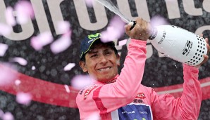 Nairo Quintana führt die Gesamtwertung des Giro d'Italia an