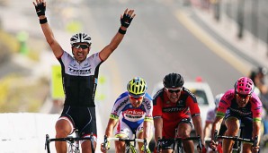 Fabian Cancellara hat die zweite Etappe der Oman-Rundfahrt im Sprint gewonnen