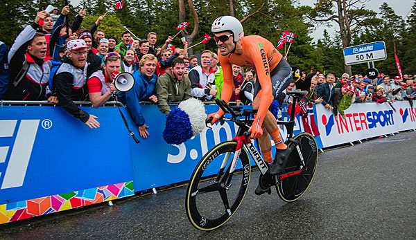 Nach seinem Sieg beim Giro krönte sich Tom Dumoulin in Bergen zum Zeitfahr-König