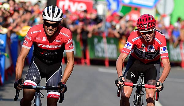 Christopher Froome (r.) fährt seinem ersten Vuelta-Sieg entgegen