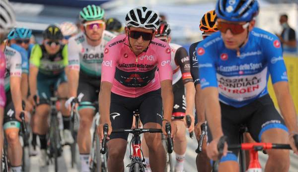 Der Kolumbianer Egan Bernal (hier in pink) gewann den Giro d'Italia im vergangenen Jahr.