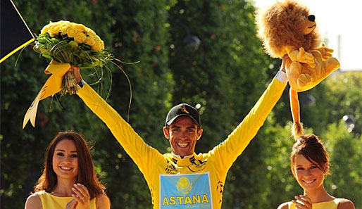 Durch den Tour-sieg springt Alberto Contador auch auf den ersten Platz der UCI-Weltrangliste