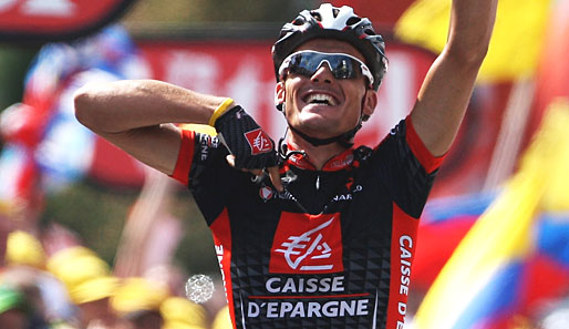 Luis Leon Sanchez feierte in Saint-Girons seinen insgesamt zweiten Tour-Etappensieg