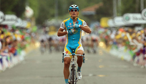 Alexander Winokurow holte in Revel seinen ersten Etappensieg bei der diesjährigen Tour de France