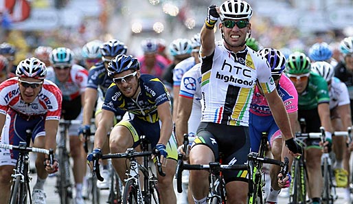 Mark Cavendish feiert in Chateauroux seinen zweiten Etappensieg bei der diesjährigen Tour
