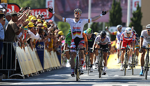 Im Schlusssprint sicherte sich Andre Greipel den Tagessieg bei der sechsten Etappe
