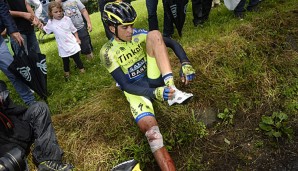 Alberto Contador musste nach seinem Sturz die diesjährige Tour beenden