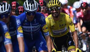 Julian Alaphilippe trägt bei der Tour de France derzeit das Gelbe Trikot.