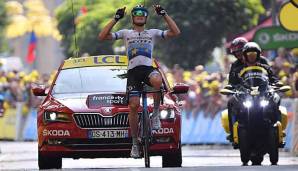 Feierte seinen insgesamt dritten Etappensieg bei der Tour de France: Matteo Trentin.
