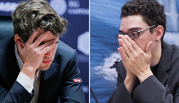 Magnus Carlsen und Fabanio Caruana spielten bislang nur Unentschieden.