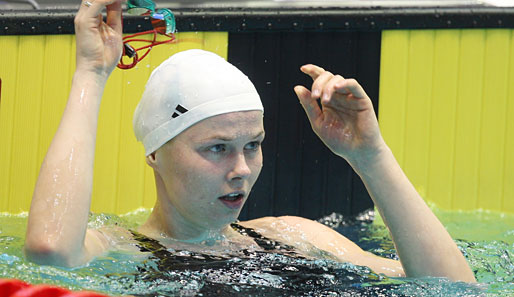 Britta Steffen hält die Weltrekorde über 50m und 100m Freistil