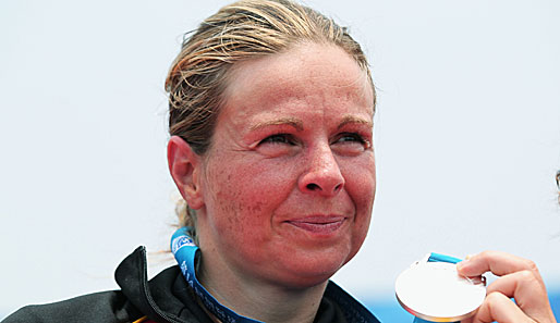 Angela Maurer konnte sich bei der Schwimm-WM über die Silbermedaille im Marathon freuen