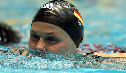 Die zweifache Olympiasiegerin Britta Steffen blieb bei ihrem Heim-Weltcup in Berlin ohne Sieg