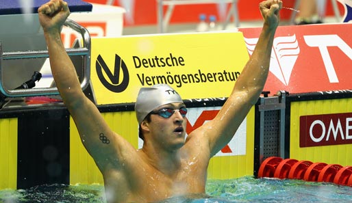 Markus Deibler sicherte sich beim Euromeet in Luxemburg den Sieg über 100-Meter-Freistil
