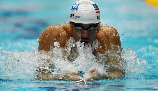 Der 14-malige Olympiasieger Michael Phelps siegte über die 200 Meter Lagen klar