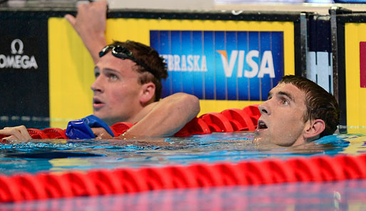 Sowphl Michael Phelps (r.) als auch Ryan Lochte qualifizierten sich für die Sommerspiele in London