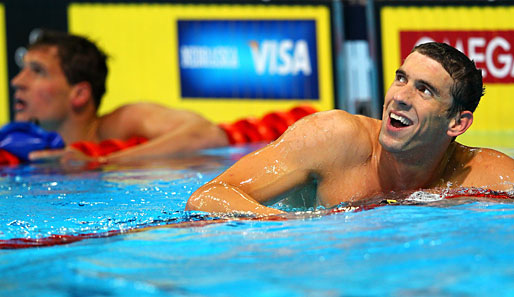 Michael Phelps blieb am Ende fünf Hundertstelsekunden vor Ryan Lochte