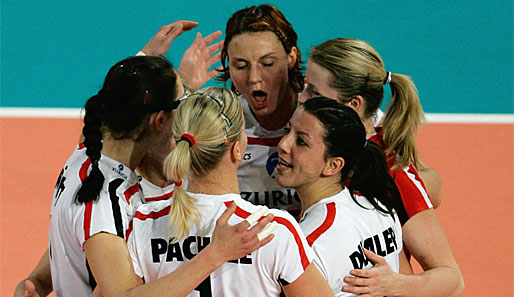 Für die deutschen Volleyball-Damengibt es bei der EM viel Grund zu jubeln