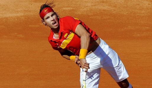 Rafael Nadal führte das spanische Team ins Viertelfinale des Davis Cups