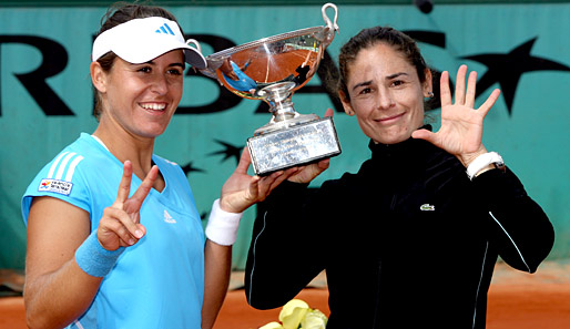 Anabel Medina Garrigues und Virginia Ruano Pascual gewannen schon 2008 die French Open