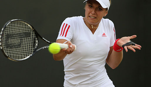 Sabine Lisicki spielte 2008 zum ersten Mal in Wimbledon - und schied damals in Runde eins aus