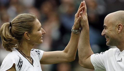 Seit mehreren Jahren glücklich zusammen: Steffi Graf und Andre Agassi