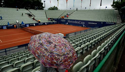 Am Stuttgarter Weissenhof fielen zwei Viertelfinals dem Regen zum Opfer