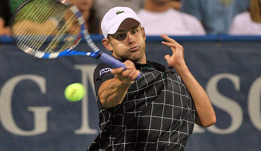 Andy Roddick stand in Wimbledon im Finale und verlor gegen Roger Federer