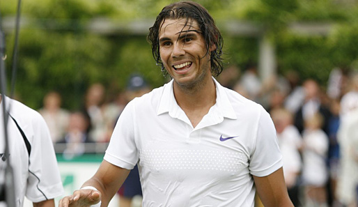 Hat trotz Rang drei in der ATP-Weltranglise noch gut Lachen: Rafael Nadal