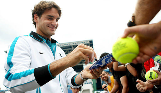 Der Schweizer Roger Federer steht aktuell auf Rang eins der ATP-Weltrangliste
