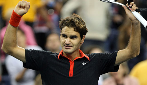 Der Schweizer Roger Federer hat seit 2004 kein Spiel mehr bei den US Open verloren