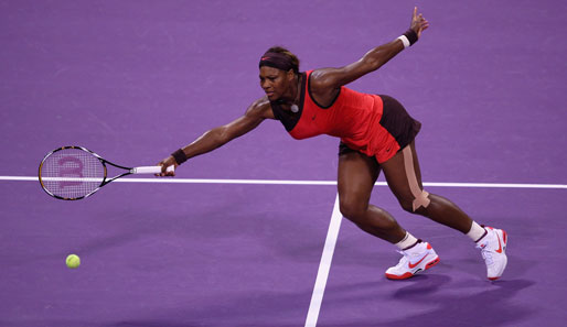 Serena Williams besiegte in Doha ihre Schwester Venus