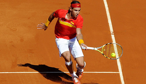 Die Davis-Cup-Bilanz von Rafael Nadal steht bei 14 Siegen und fünf Niederlagen