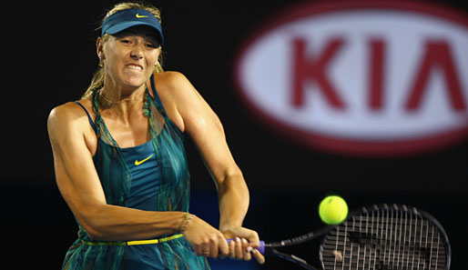 Maria Scharapowa hatte sich viel vorgenommen für die Australian Open 2010