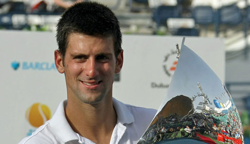 Das gleiche Bild wie im Vorjahr: Novak Djokovic triumphiert beim ATP-Turnier in Dubai