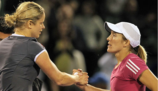 Sowohl Kim Clijsters (l.) als auch Justine Henin werden beim WTA-Turnier in Stuttgart aufschlagen