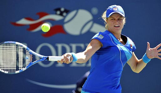 Kim Clijsters gab sich bei den US Open gegen Petra Kvitova keine Blöße