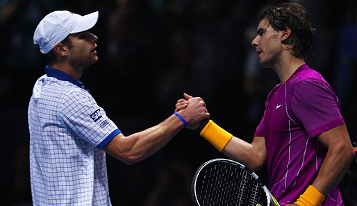 Rafael Nadal hatte zum Auftakt in die ATP World Tour Finals große Mühe mit Andy Roddick