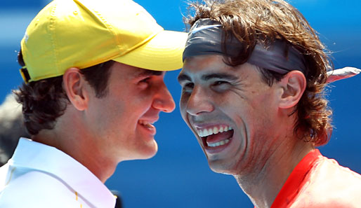 Roger Federer (l.) macht mit neuem Trainer Jagd auf den Weltranglistenersten Rafael Nadal