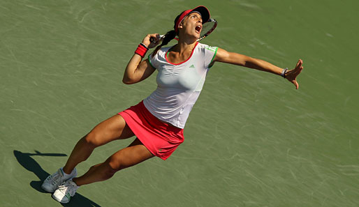 Andrea Petkovic hat ihr Halbfinale beim WTA-Turnier in Miami gegen Maria Scharapowa verloren
