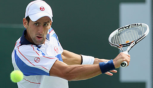 Novak Djokovic besiegte im Halbfinale von Indian Wells Roger Federer in drei Sätzen