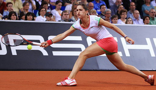 Andrea Petkovic verlor beim WTA-Turnier in Stuttgart gegen die Nummer eins Caroline Wozniacki