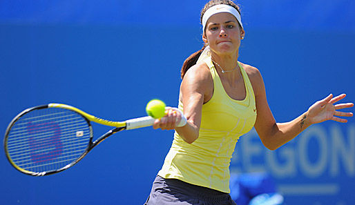 Julia Görges ist beim WTA-Turnier in Eastbourne in der ersten Runde gescheitert
